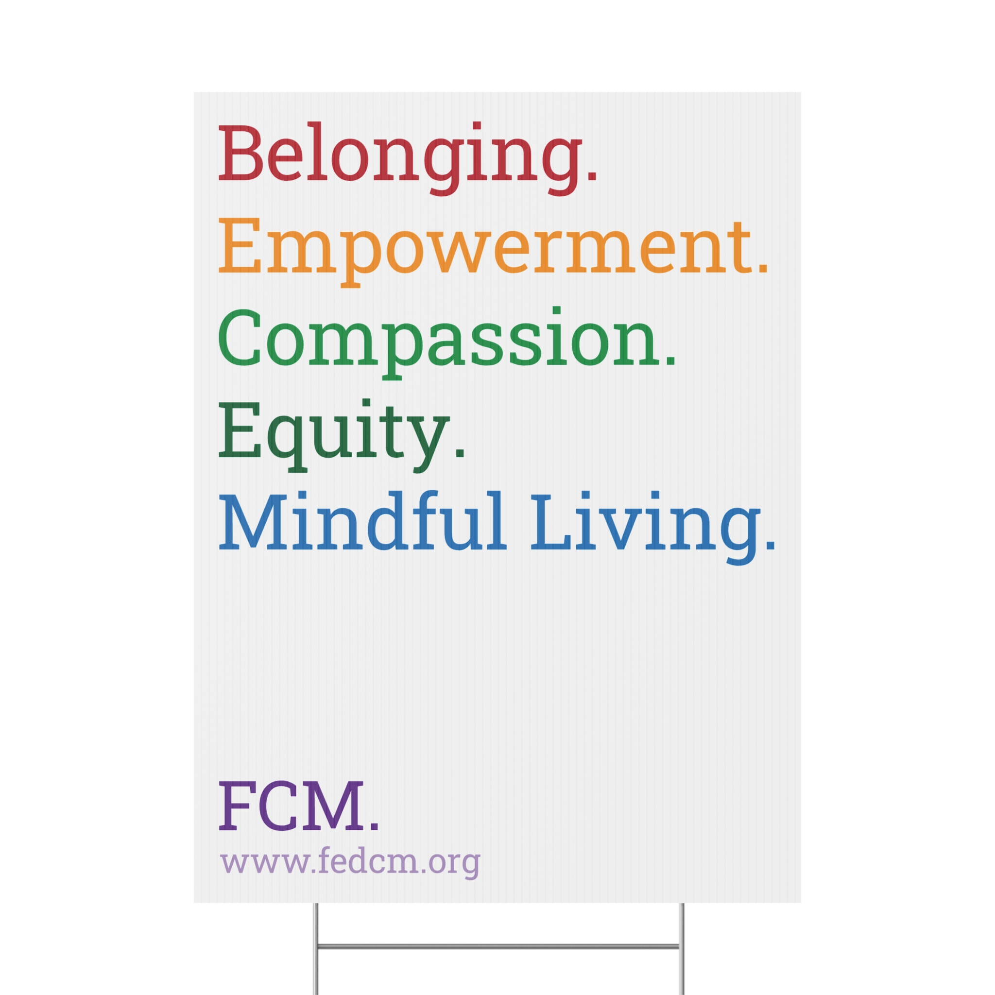 FCM Core Values Series Yard Sign - Image 2
