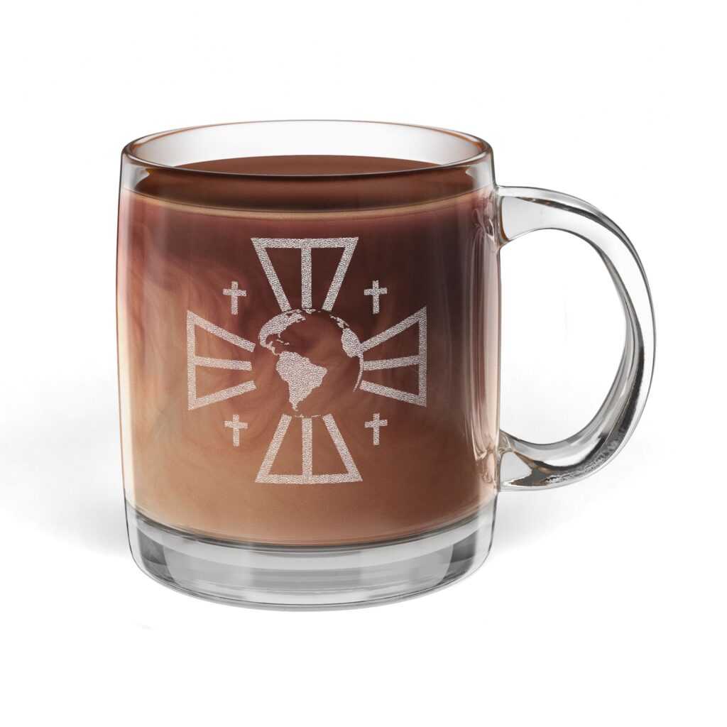 Engraved Glass Coffee Mug