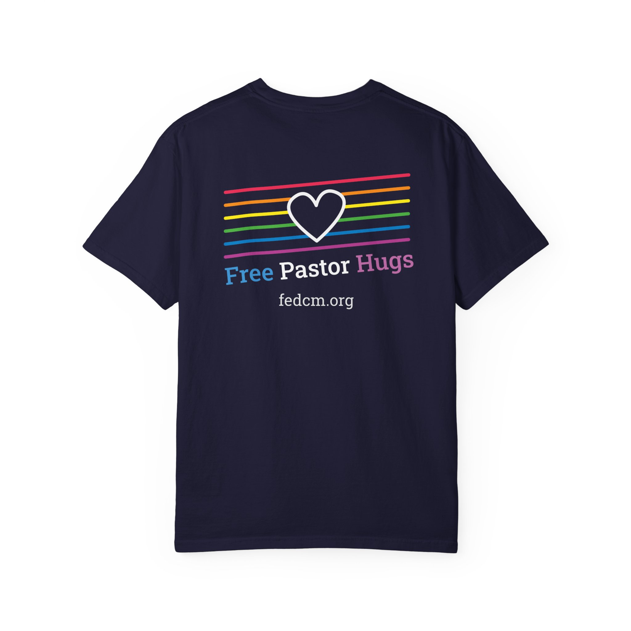 "Free Pastor Hugs" Pride T-Shirt - Image 12