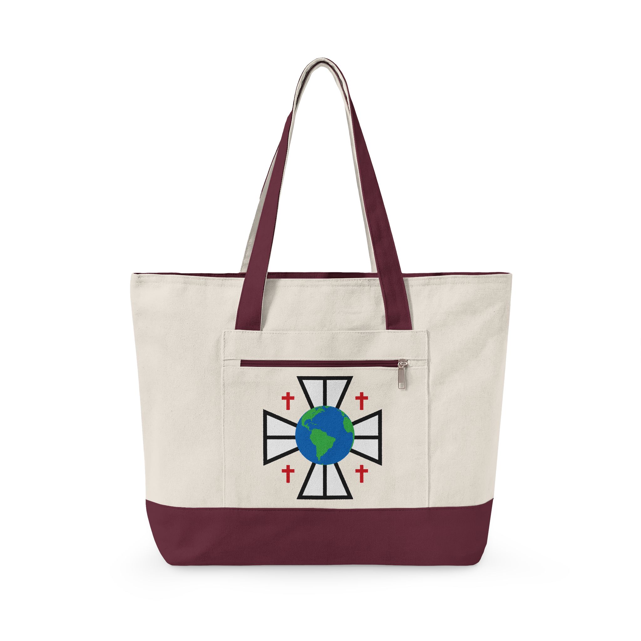 Zippered Canvas Tote - Image 3