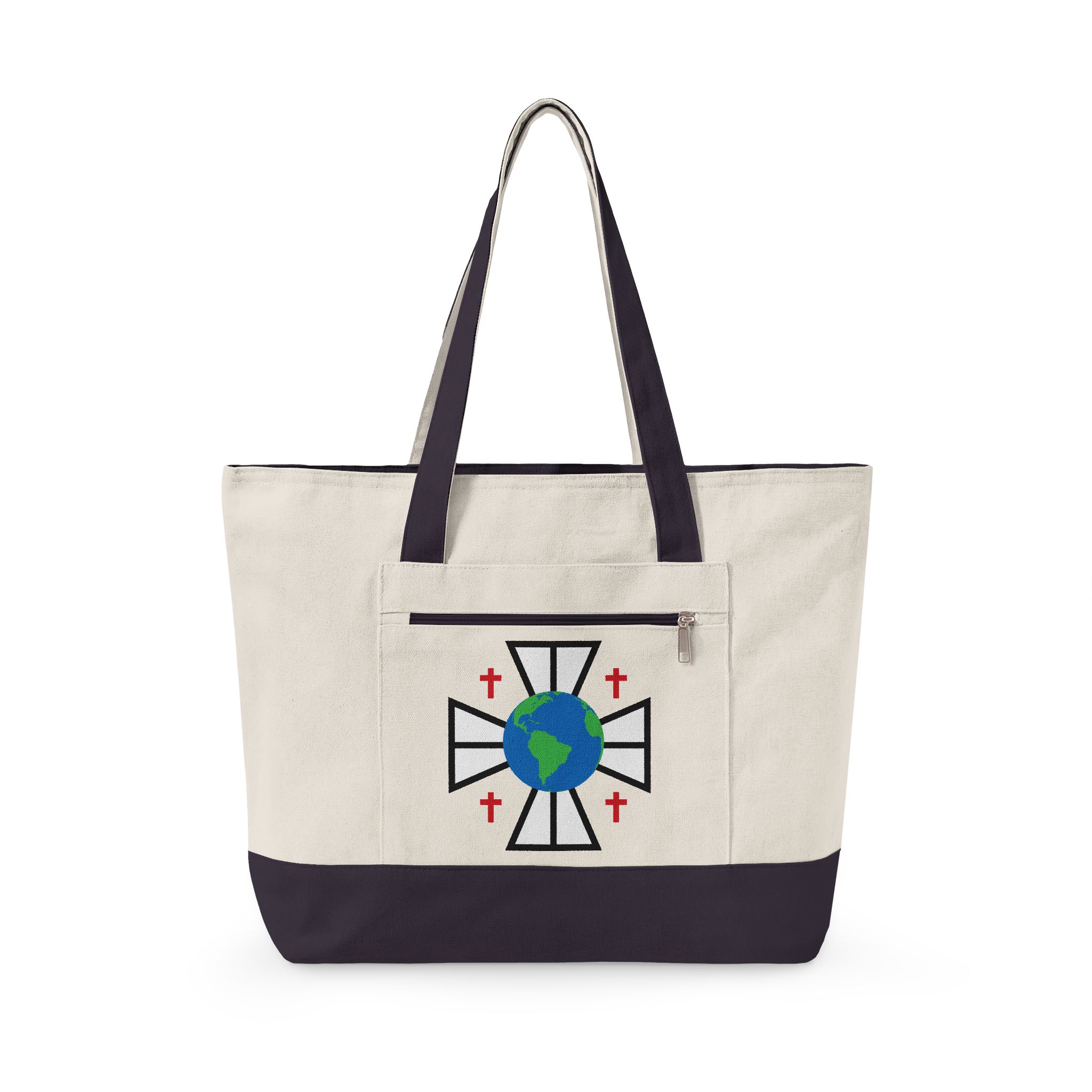Zippered Canvas Tote - Image 9